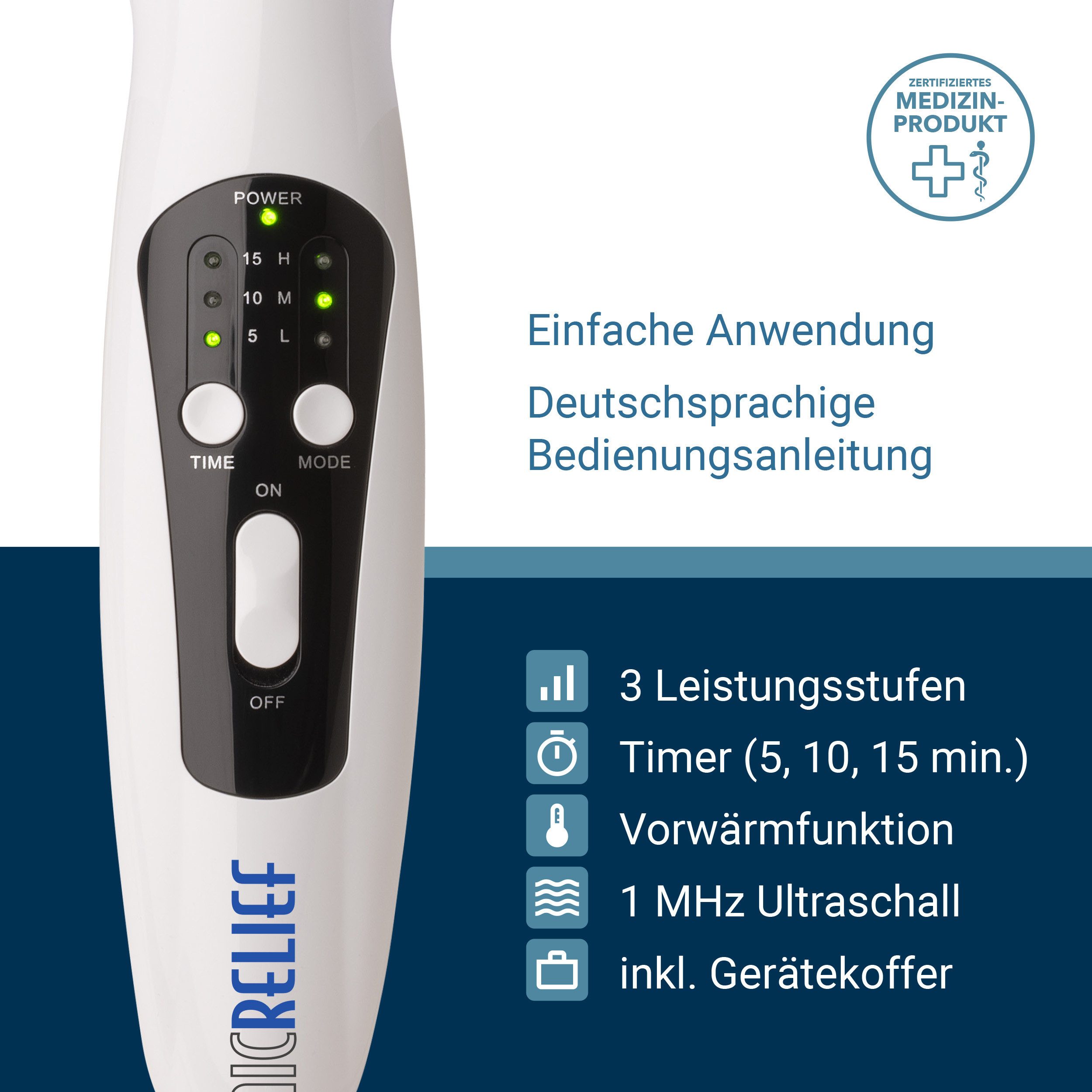 tens4you.de Schmerztherapiegerät mit Ultraschall UT1032