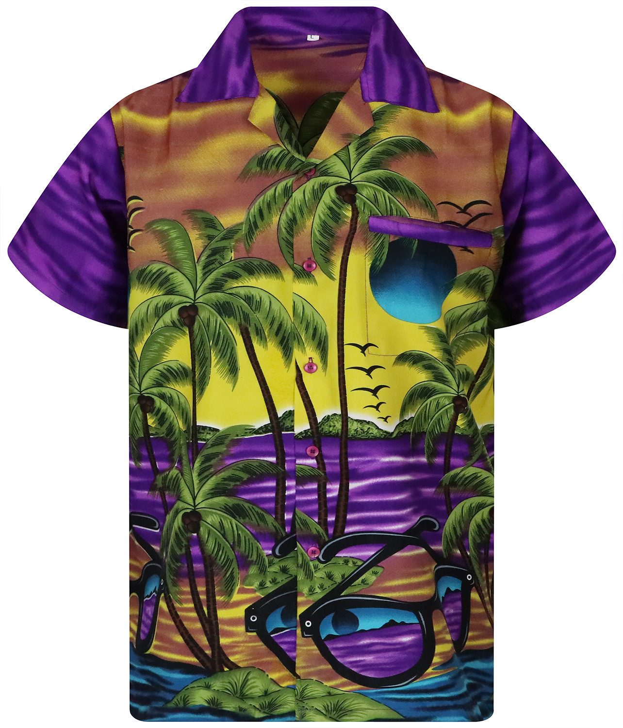 King Kameha Hawaiihemd Sunglasses Funky Hawaii-Hemd günstig online kaufen