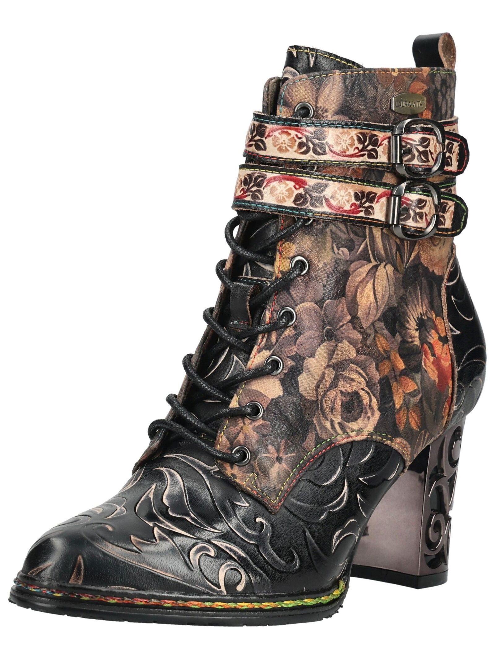LAURA VITA LAURA VITA Stiefelette Leder/Textil High-Heel-Stiefelette