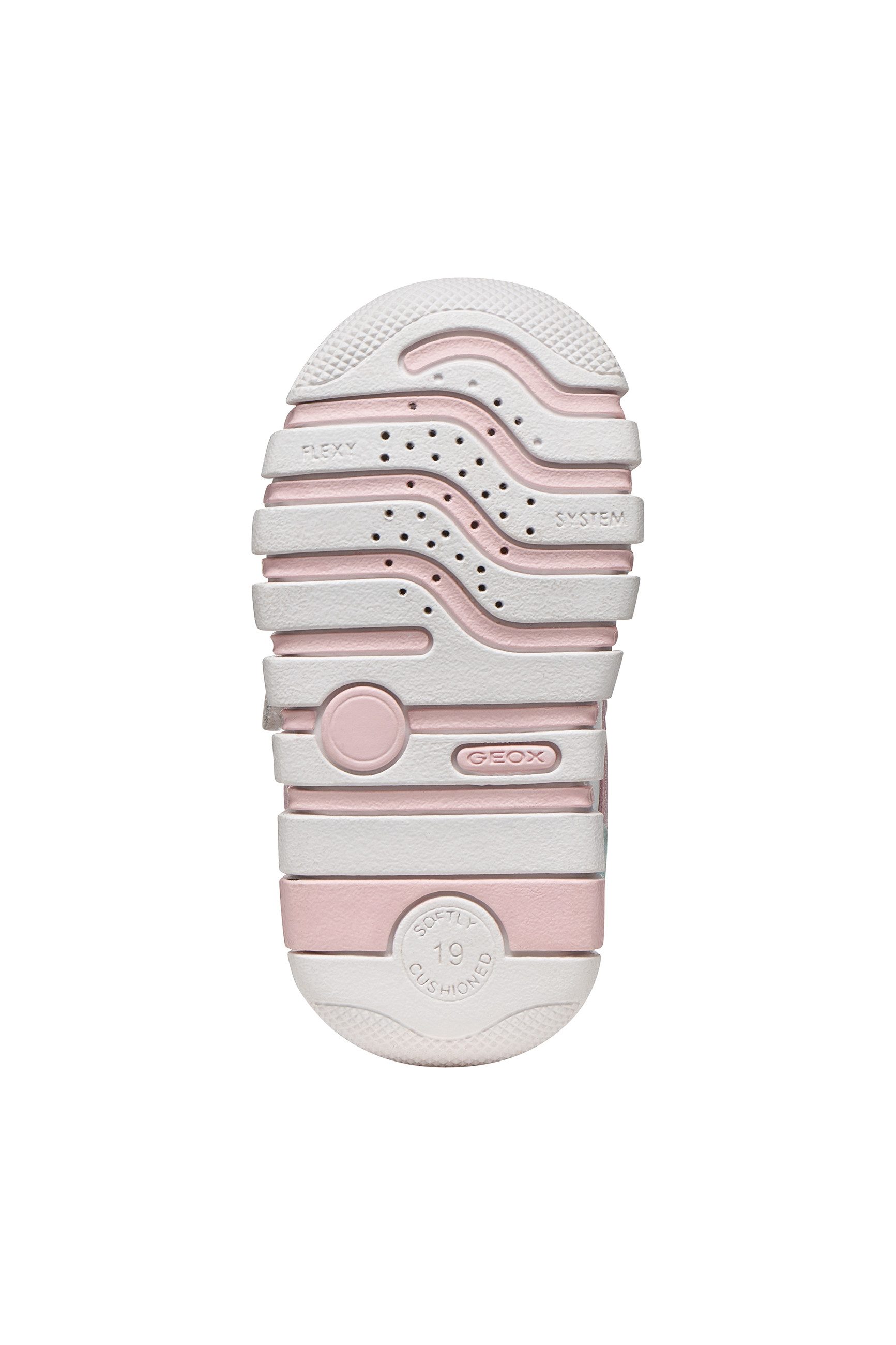 Geox B IUPIDOO GIRL Lauflernschuh Babyschuh mit pastellfarbenen Besätzen, Größenschablone zum Download – Bild 5 von 5