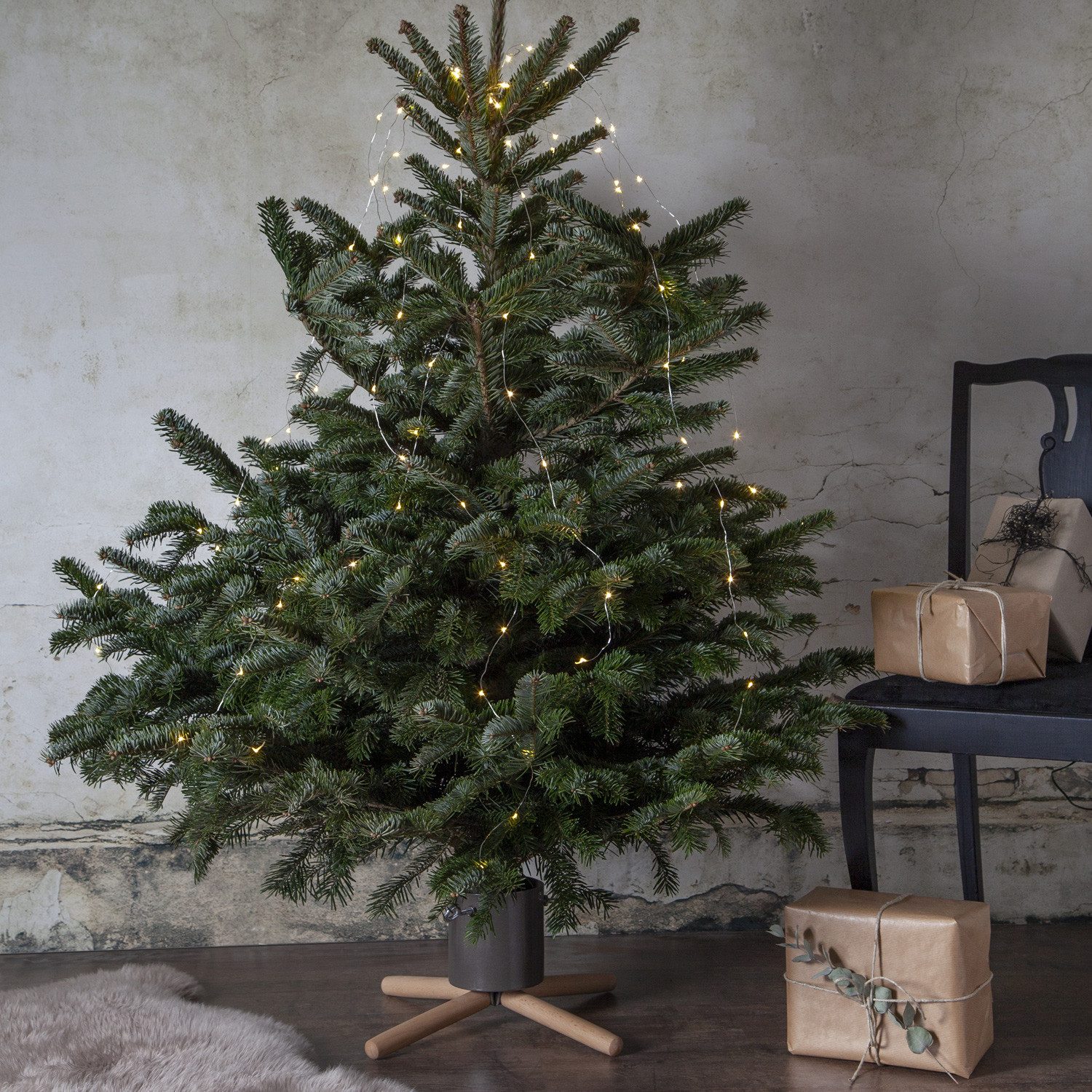 STAR TRADING Christbaumständer Christbaumständer Weihnachtsbaumständer Baumöhe bis 2,2m Wassertank 1l (1-tlg)