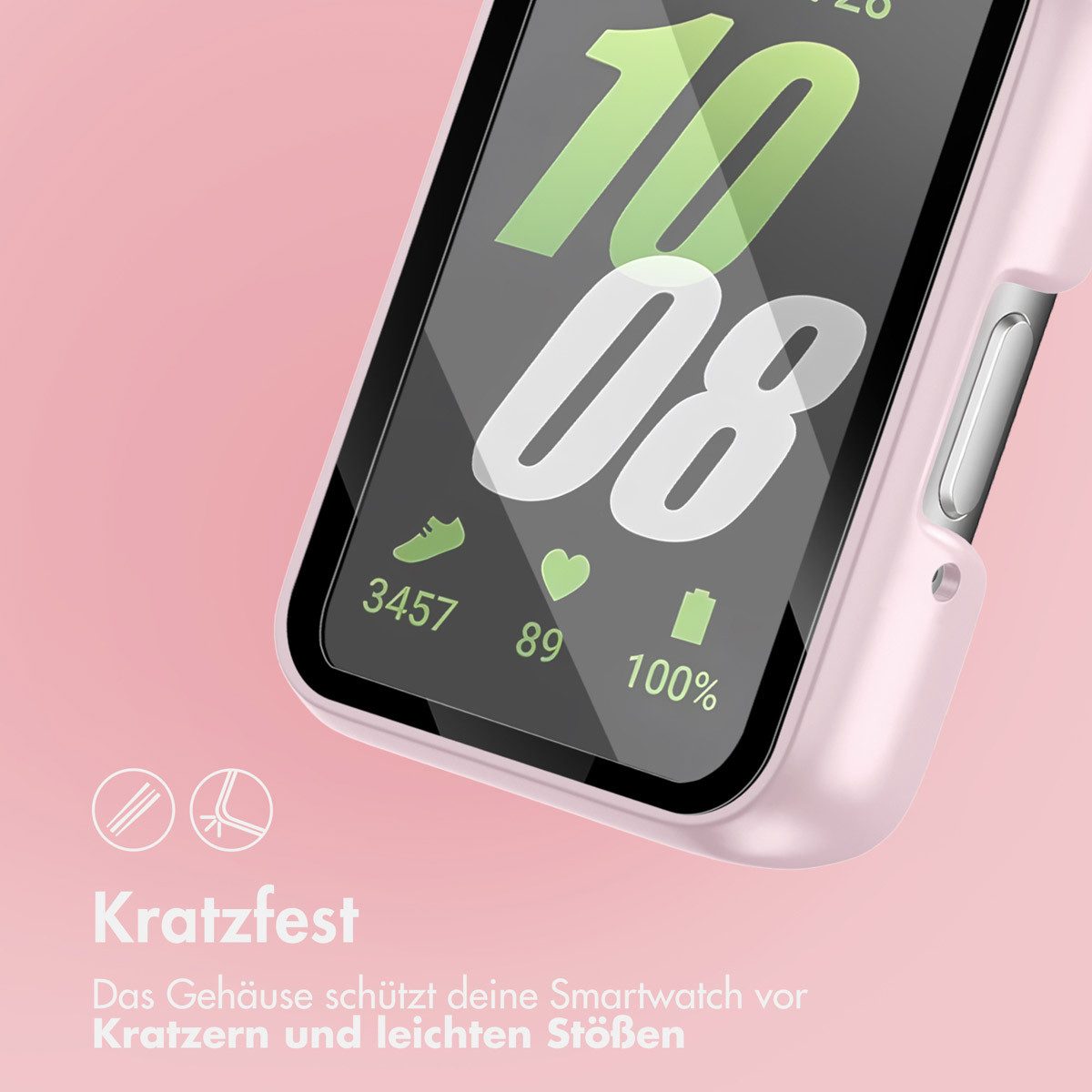 imoshion Displayschutzfolie imoshion Full Cover Hard Case Samsung Galaxy Fit 3 - Rosa, 1 Stück – Bild 4 von 5