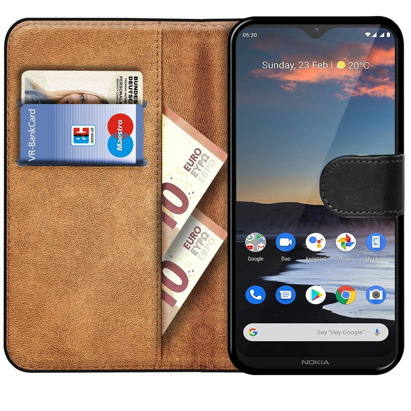CoolGadget Handyhülle Book Case Handy Tasche für Nokia 5.3 6,55 Zoll, Hülle Klapphülle Flip Cover Etui Schutzhülle stoßfest