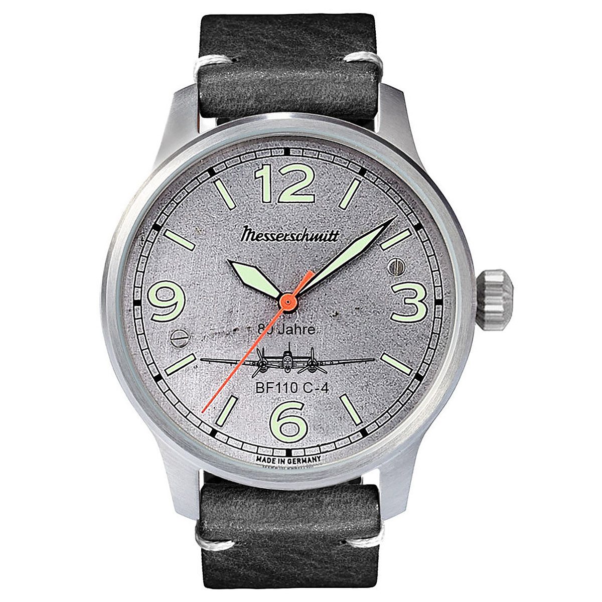 Messerschmitt Automatikuhr 80 Jahre BF110 C-4 Limited Edition
