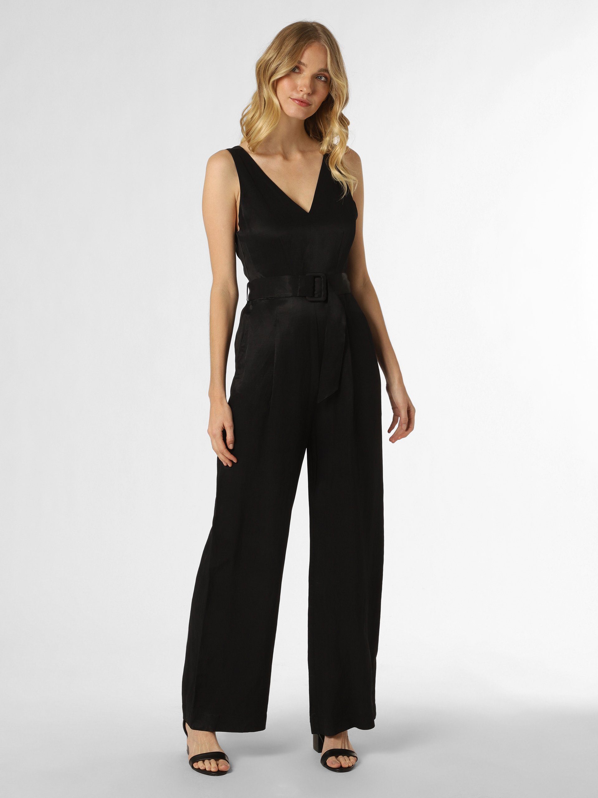 s.Oliver BLACK LABEL Jumpsuit Tiefer V Ausschnitt vorne und hinten