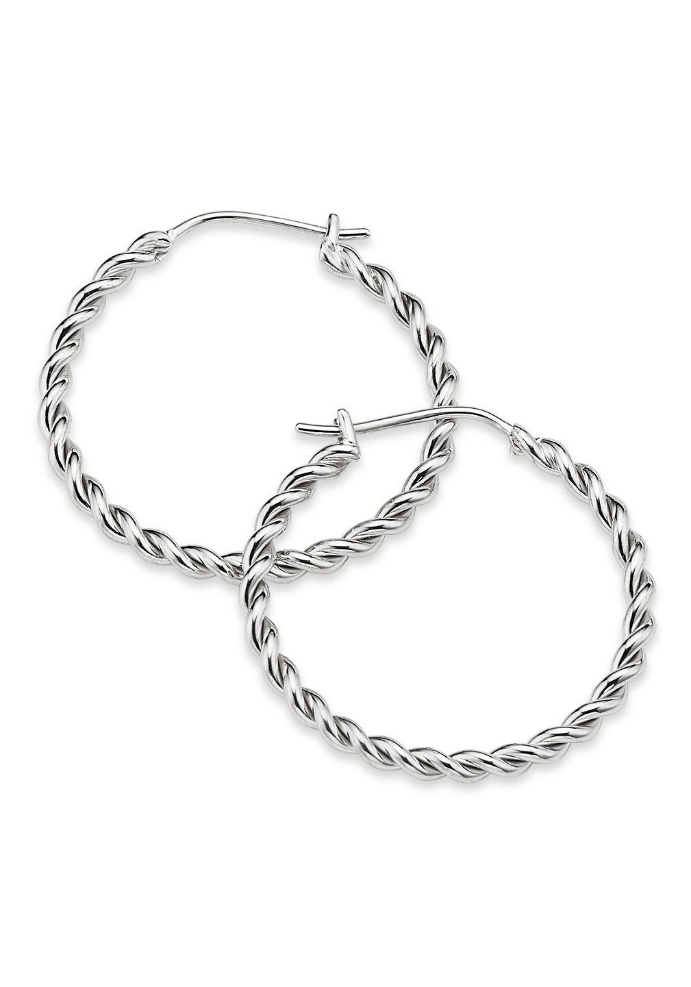 Bruno Banani Paar Creolen Schmuck Geschenk Silber 925 Ohrschmuck Ohrringe