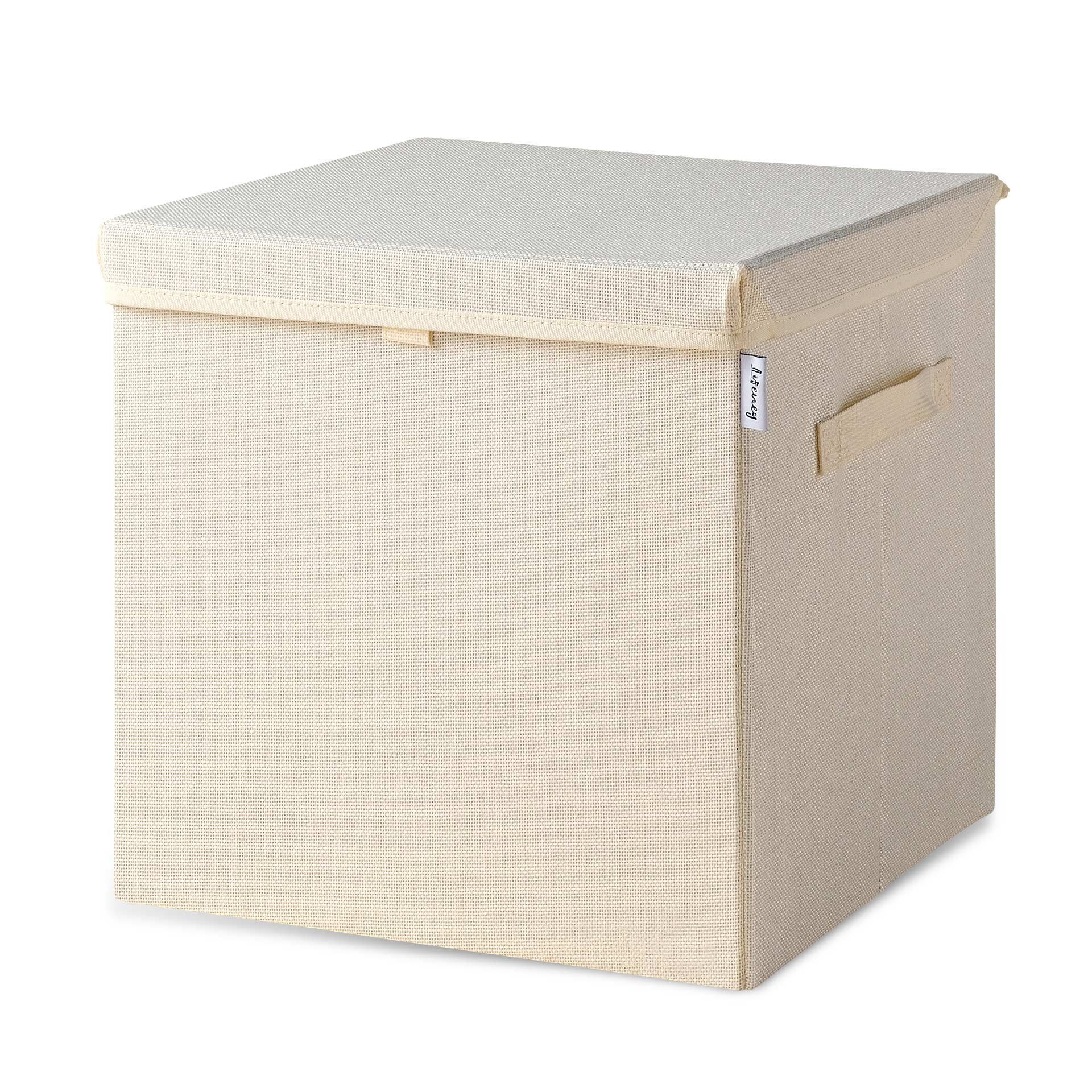Lifeney Faltbox Aufbewahrungsbox mit Deckel, Creme günstig online kaufen