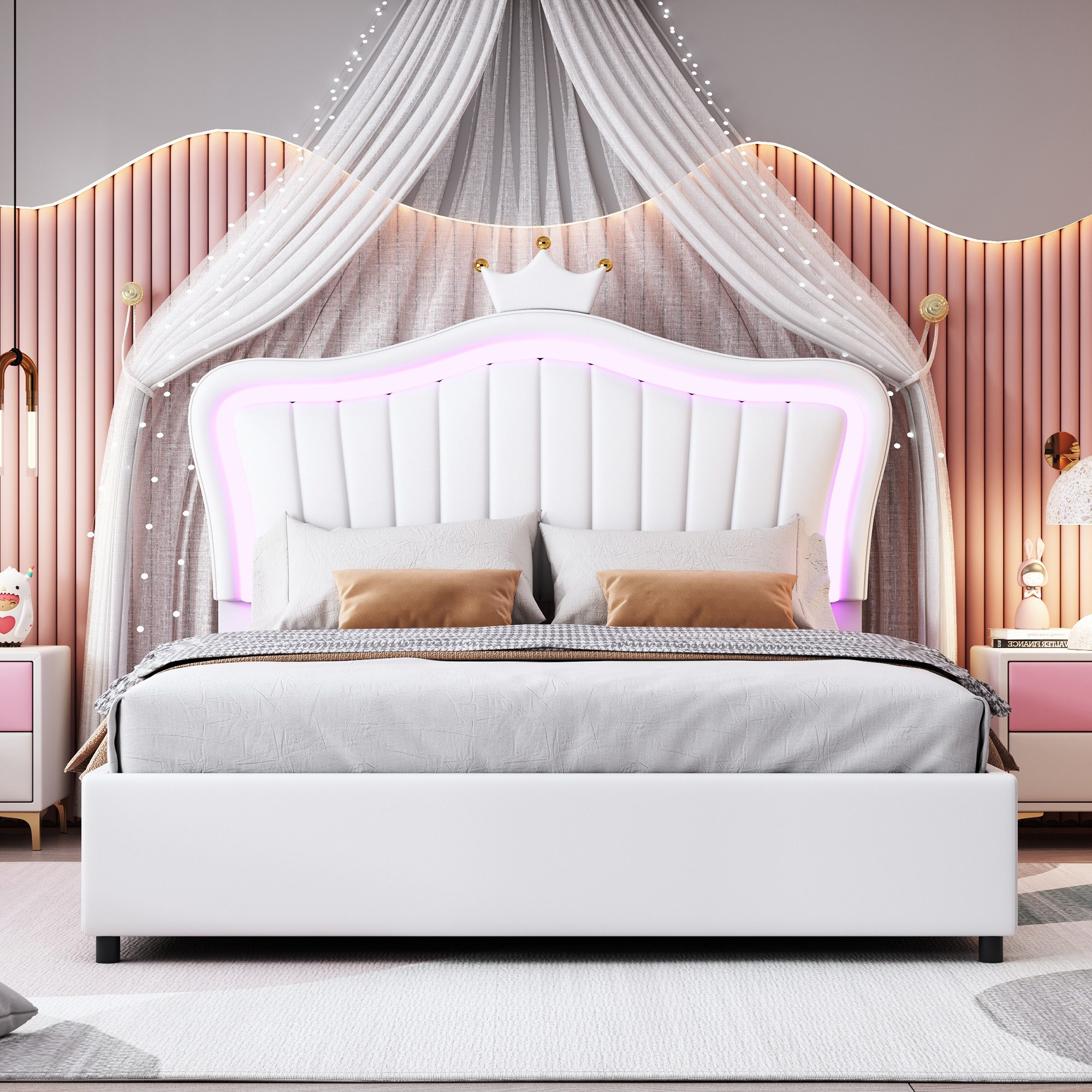 REDOM Polsterbett Bett Kinderbett Polsterbet Gästebett günstig online kaufen