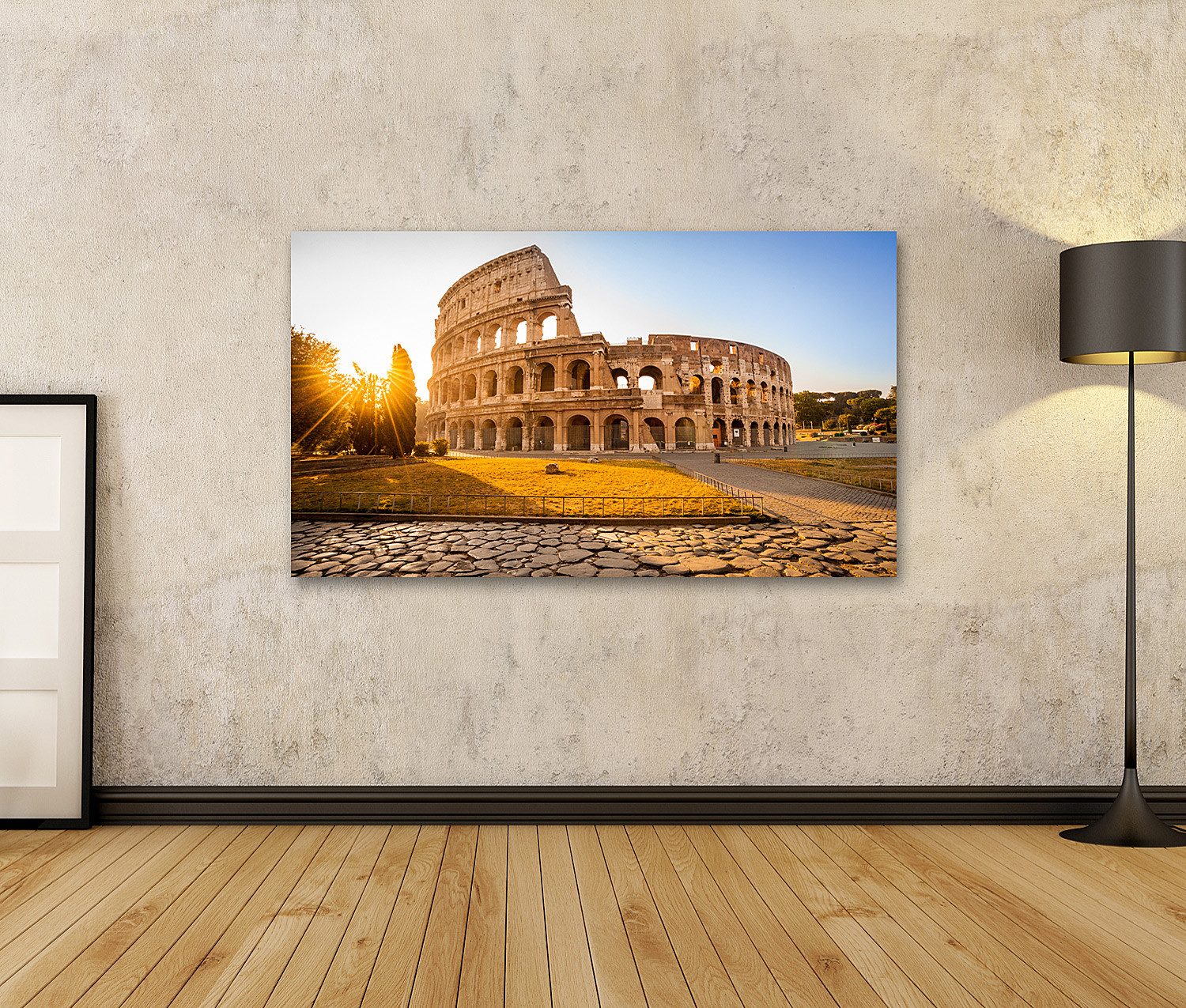 islandburner Leinwandbild Prächtiges Kolosseum Sonnenaufgang Rom Italien Eu günstig online kaufen