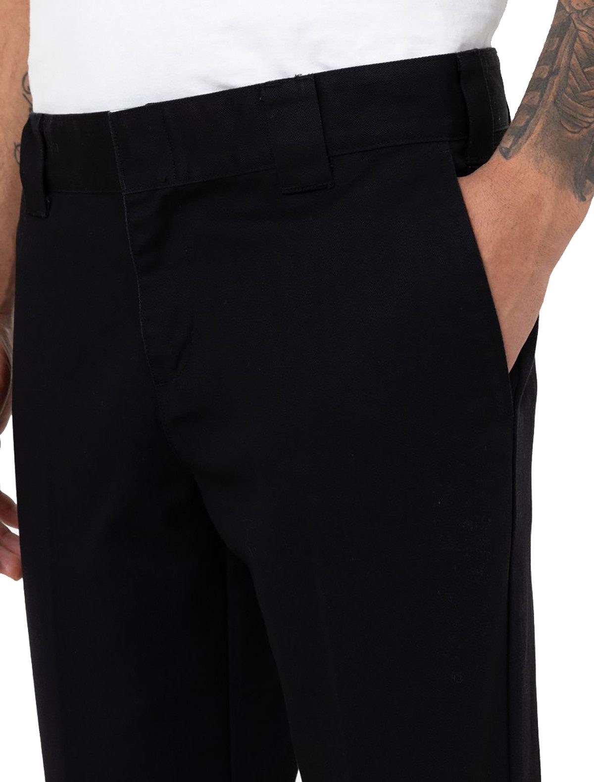 Dickies Arbeitshose Dickies Herren Hose Slim fit 872 Workpant black Faltenfreier, langanhaltender, nicht verblassender Stoff