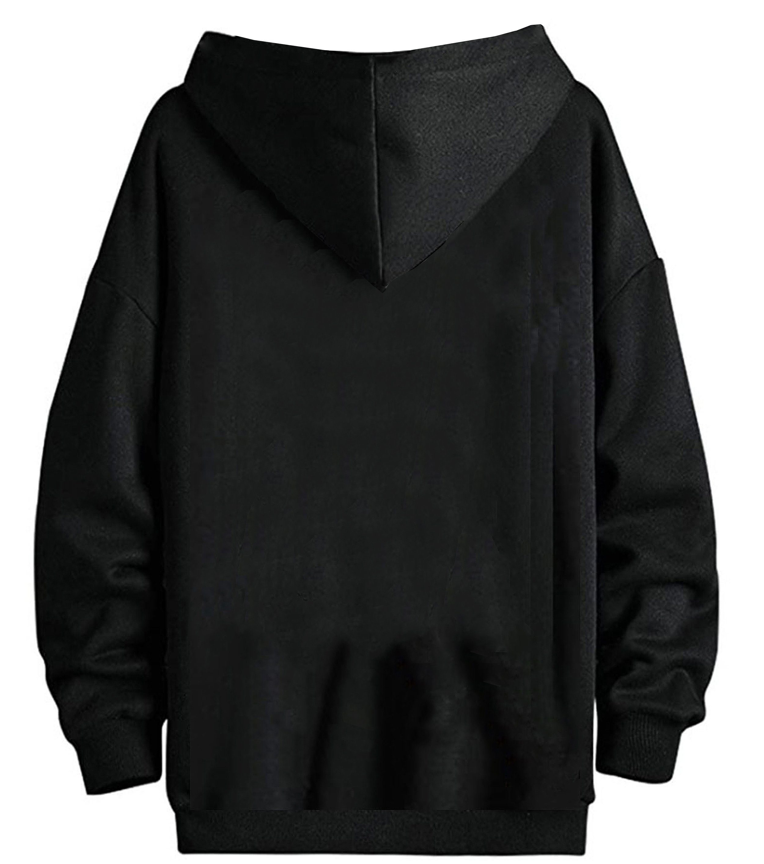 RMK Kapuzenpullover Damen Pullover Pulli Hoodie Sweater Basic Oversize mit günstig online kaufen