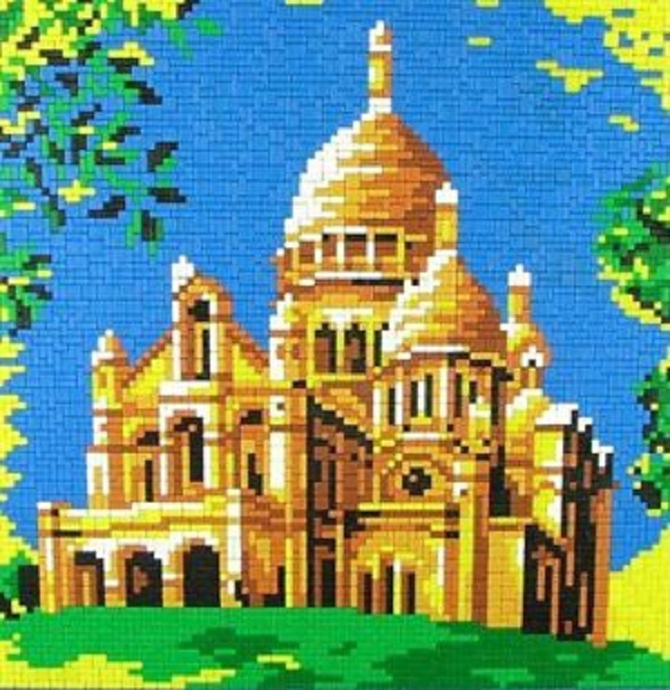 Stick it Steckpuzzle Sacre Coeur Paris, 4000 Puzzleteile, Bildgröße 40 x 40 cm