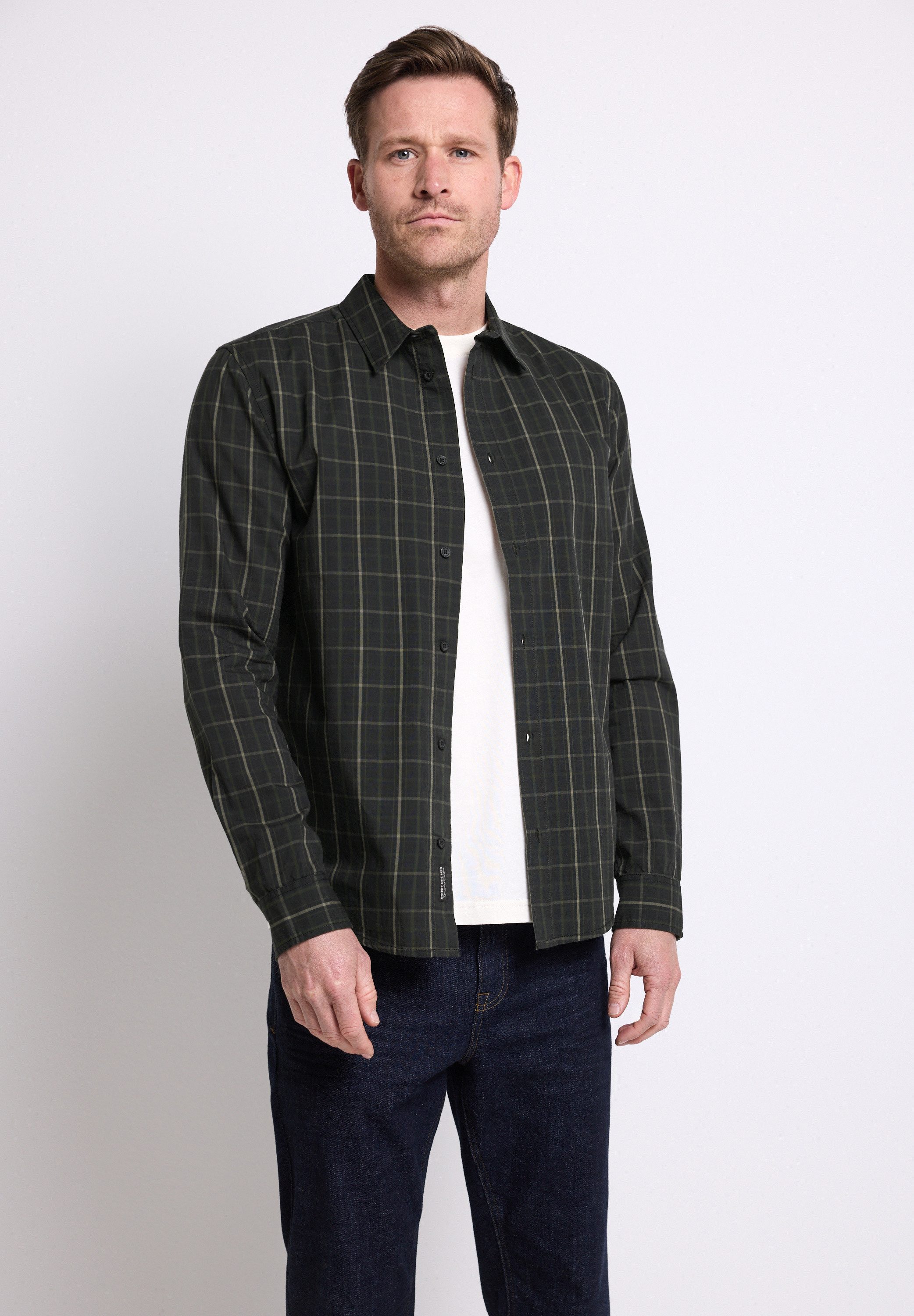 STREET ONE MEN Karohemd aus reiner Baumwolle günstig online kaufen