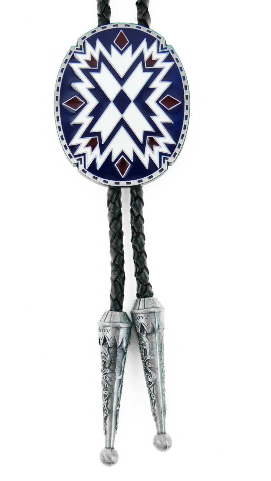 Westernlifestyle Krawatte Indianisches Ornament Bolo Tie Westernkrawatte günstig online kaufen