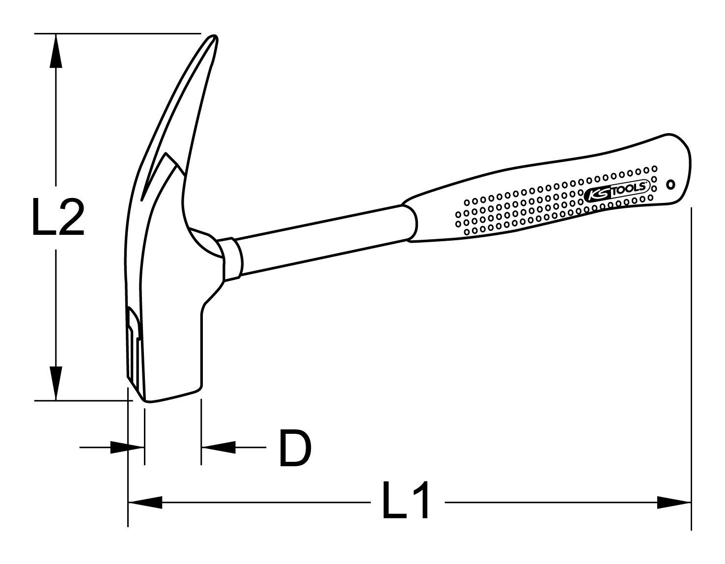 KS Tools Latthammer, 600g
