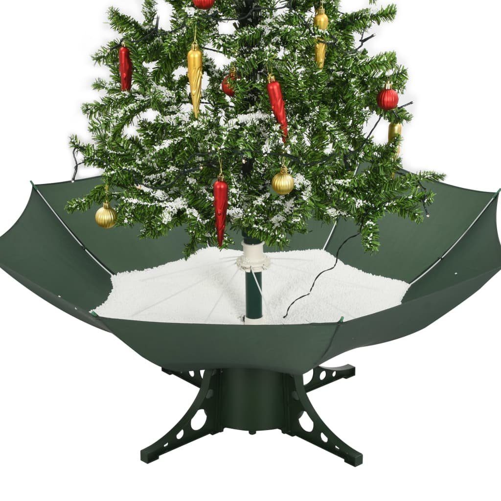 furnicato Künstlicher Weihnachtsbaum Grün Weihnachtsbaum cm Schneiender mit Schirmfuß 140