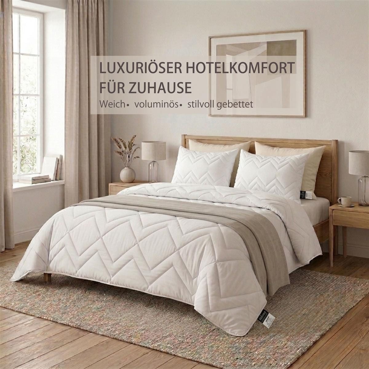 SEI Design Microfaserkissen Mikrofaser Schlafkissen Kissen gesteppt 50x70 c günstig online kaufen