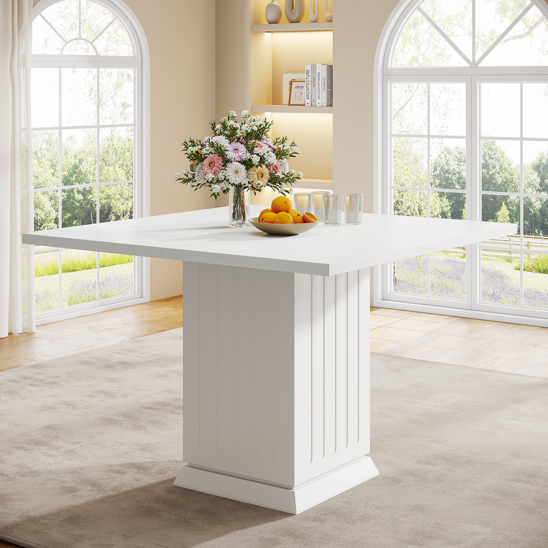 Tribesigns Esstisch Platz Esstisch für 4 Personen,90 x 90 x76CM Küchentisch günstig online kaufen