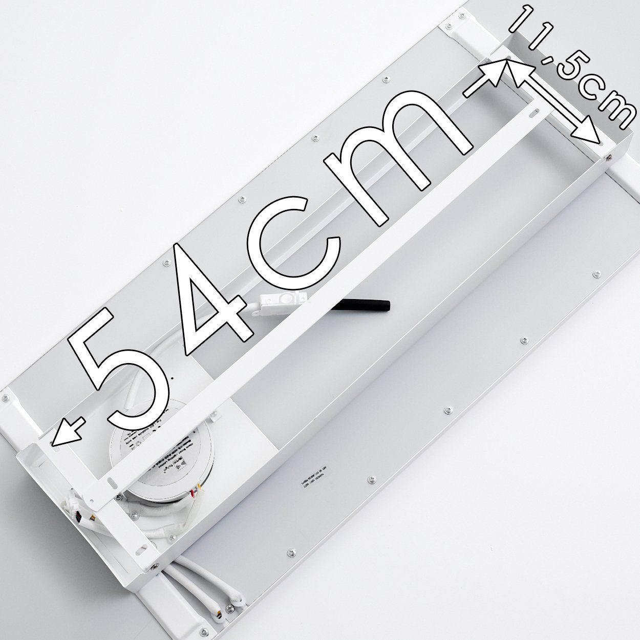 hofstein Panel Kelvin, aus Weiß, LED Sprachsteuerung RGB-Farbwechsel, o. Fernbedienung Aluminiumin Smartphone-App, dimmbare »Vacil« CCT 3000-6000 Panel