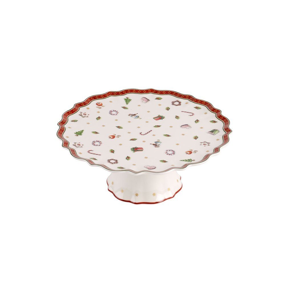 Villeroy & Boch Tortenplatte Toy's Delight kleine Kuchenplatte auf Fuß, Porzellan, (1-tlg)