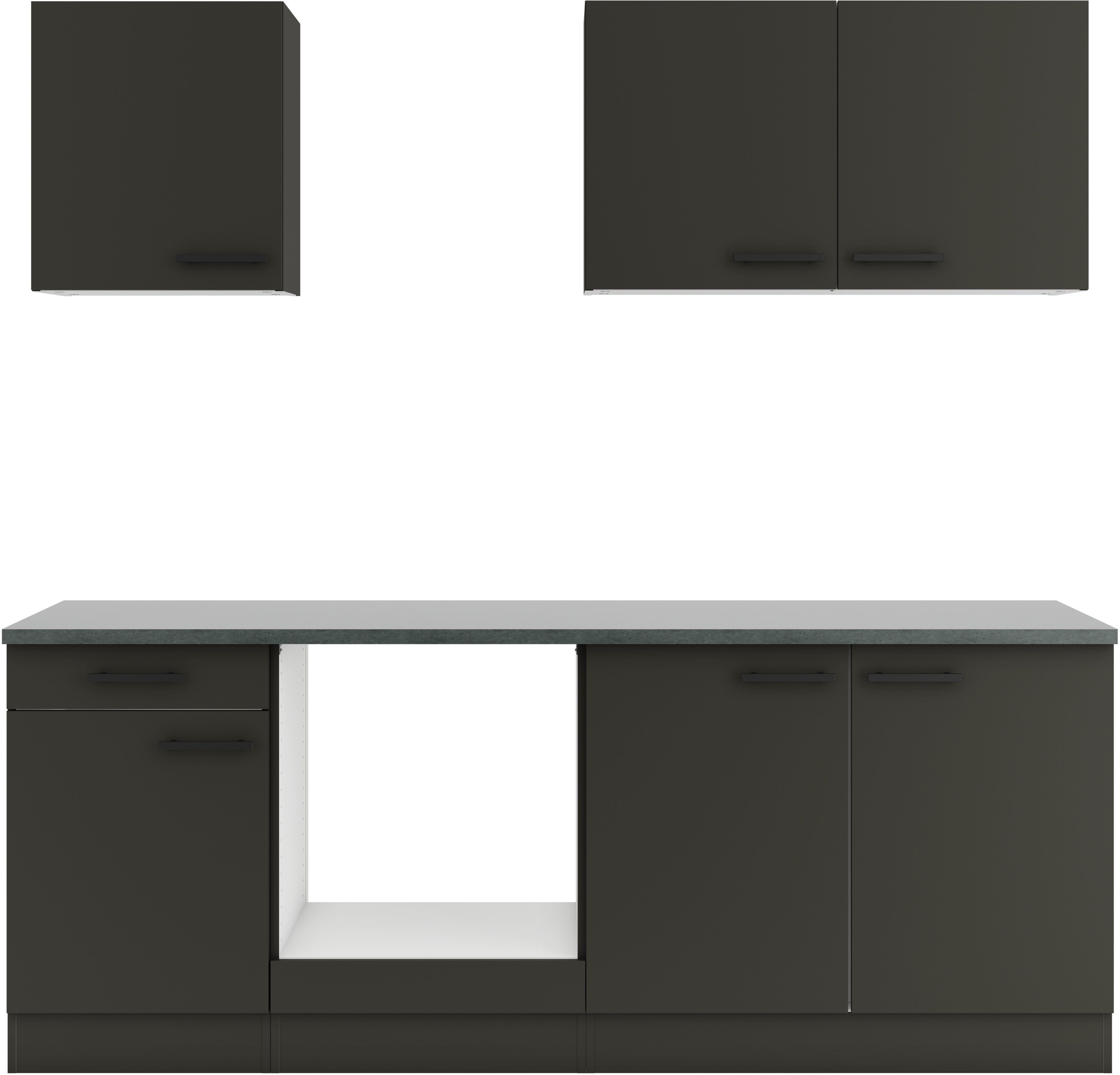 OPTIFIT Кухниzeile Palma, Breite 210 cm, wahlweise mit E-Geräten, seitenverkehrt stellbar