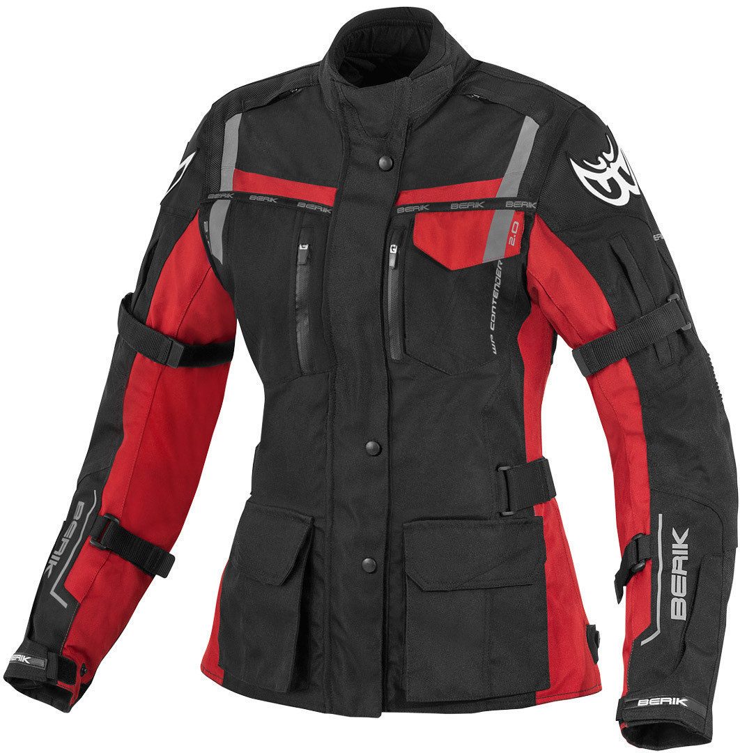 Berik Motorradjacke Torino wasserdichte Damen Motorrad Textiljacke Verbindungsreißverschluss,Ellenbogenprotektoren enthalten,herausn