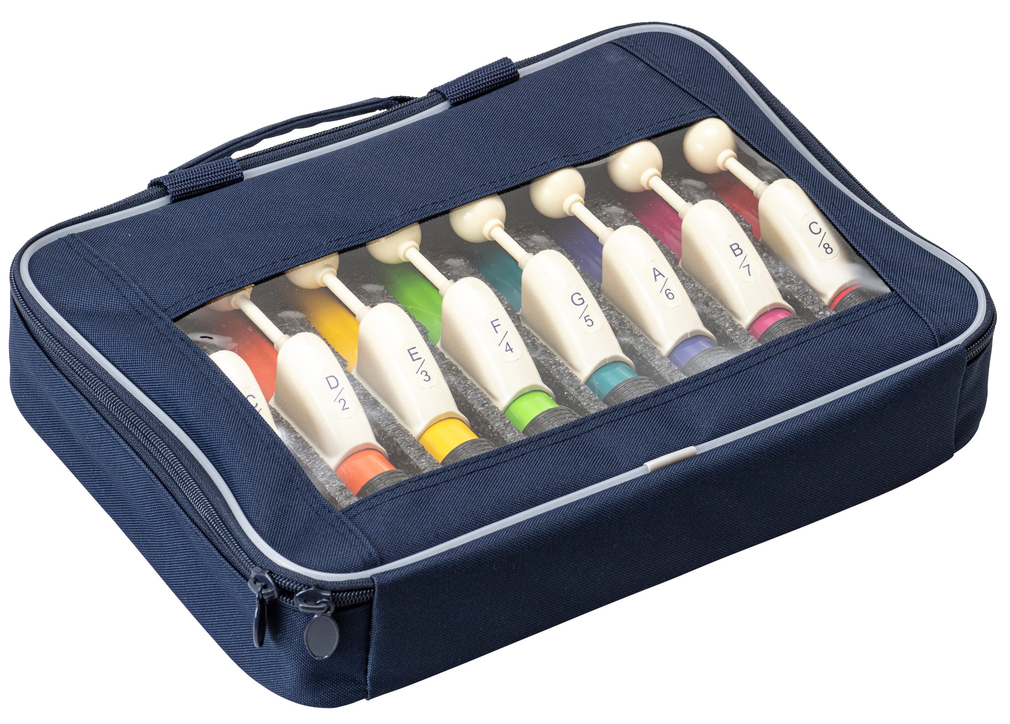 Betzold Glocke Handchimes in Boomwhackers®-Farben, Handglocken-Set für Kinder