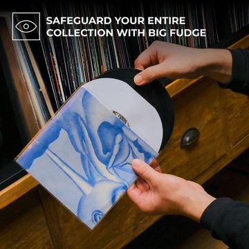 Big Fudge LP-Schutzhülle Schallplattenhüllen - 7" x 100 STK. - transparente LP Hüllen