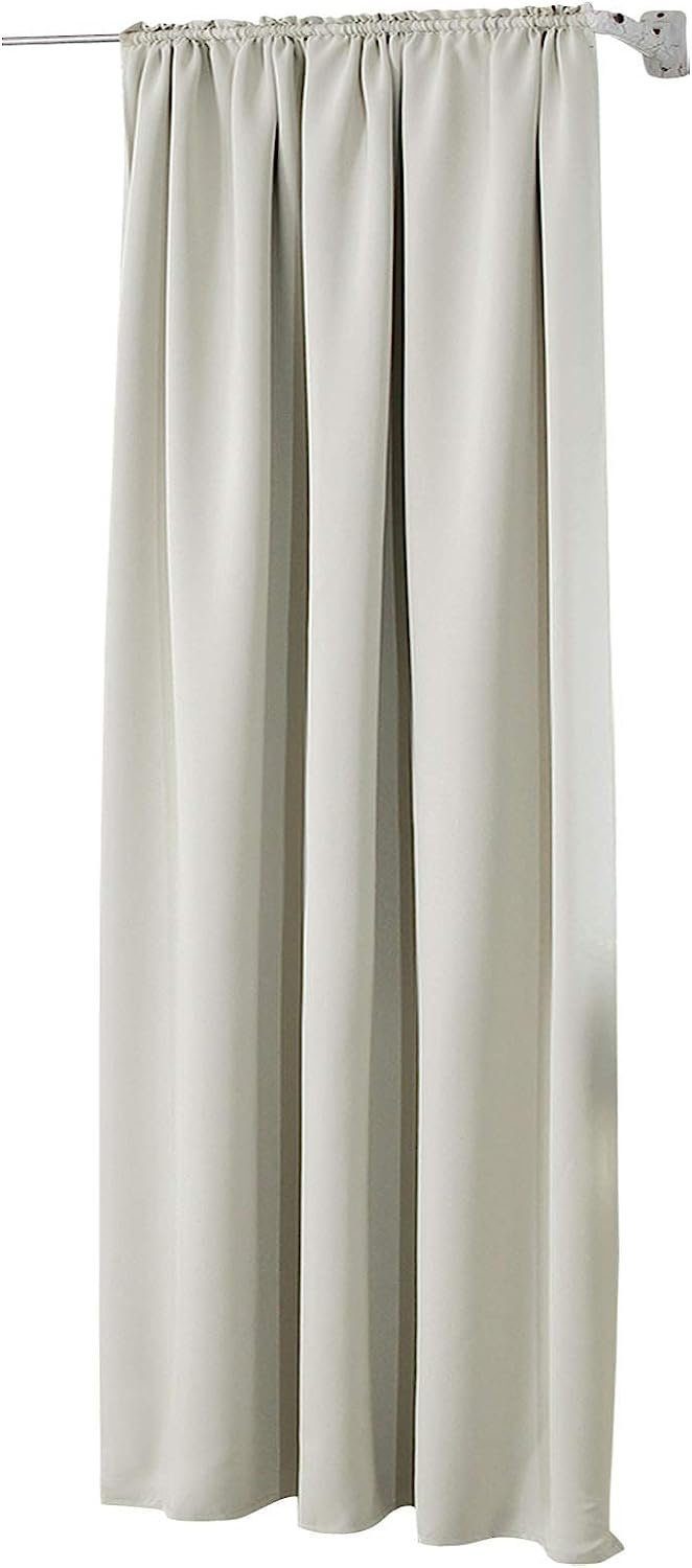 Woltu Gardine (1 St), blickdicht, Blickdicht mit Kräuselband für Schiene, 2 günstig online kaufen