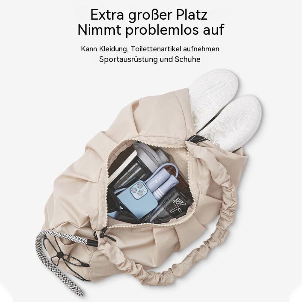 Blusmart Sporttasche Unisex-Sporttasche mit großem Fassungsvermögen (Getrenntes Fach für trockene und nasse Gegenstände, Wasserdicht, abriebfest und strapazierfähig), Mehrere Tragemöglichkeiten