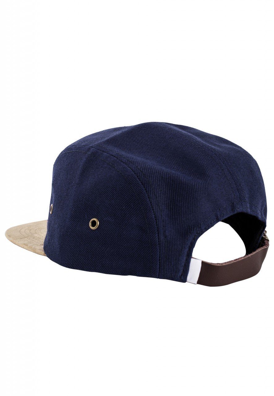 Blackskies Snapback Cap Port Royale 5-Panel Cap - Blau-Suede