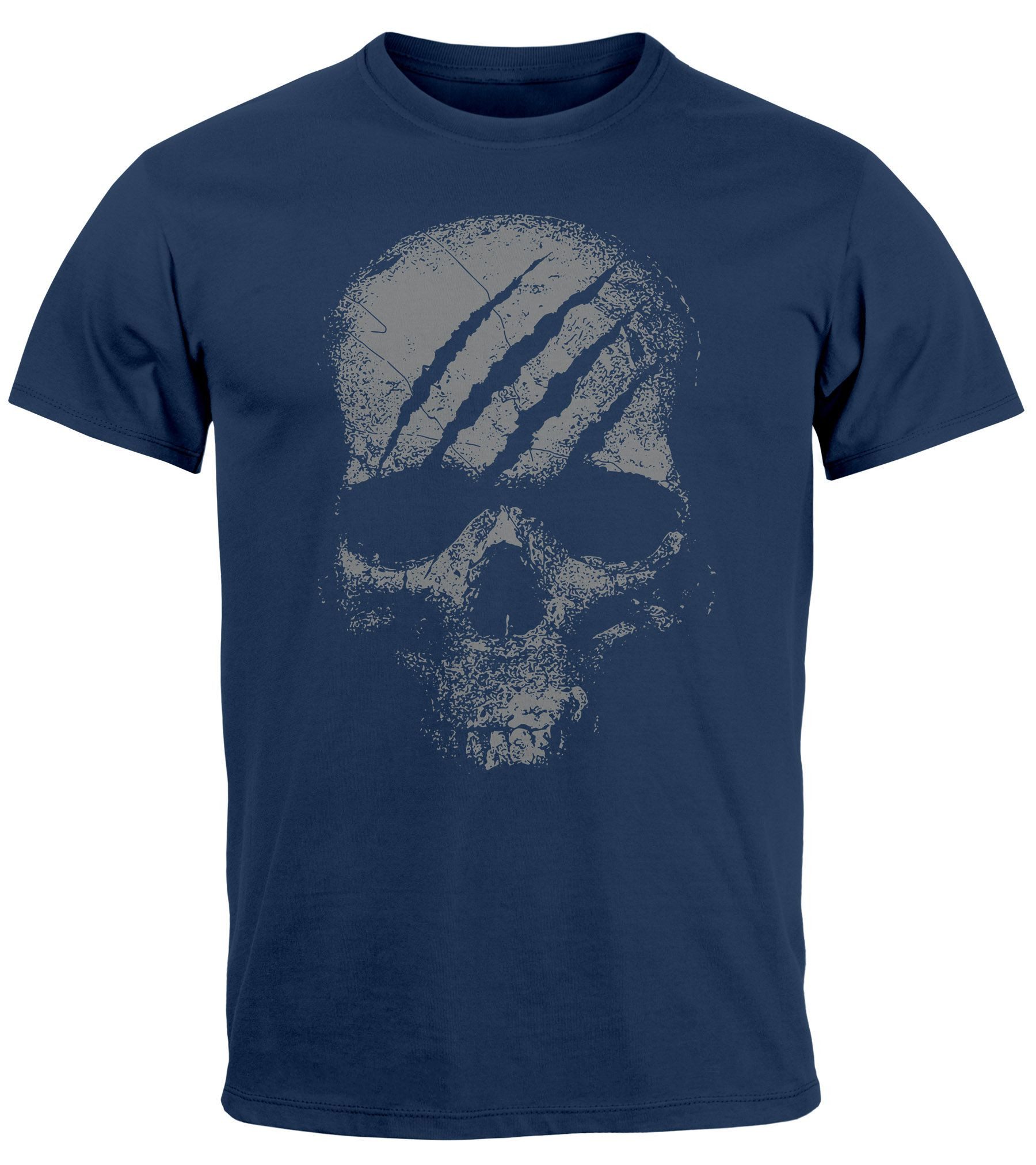 Neverless Print-Shirt Herren T-Shirt Totenkopf Skull günstig online kaufen