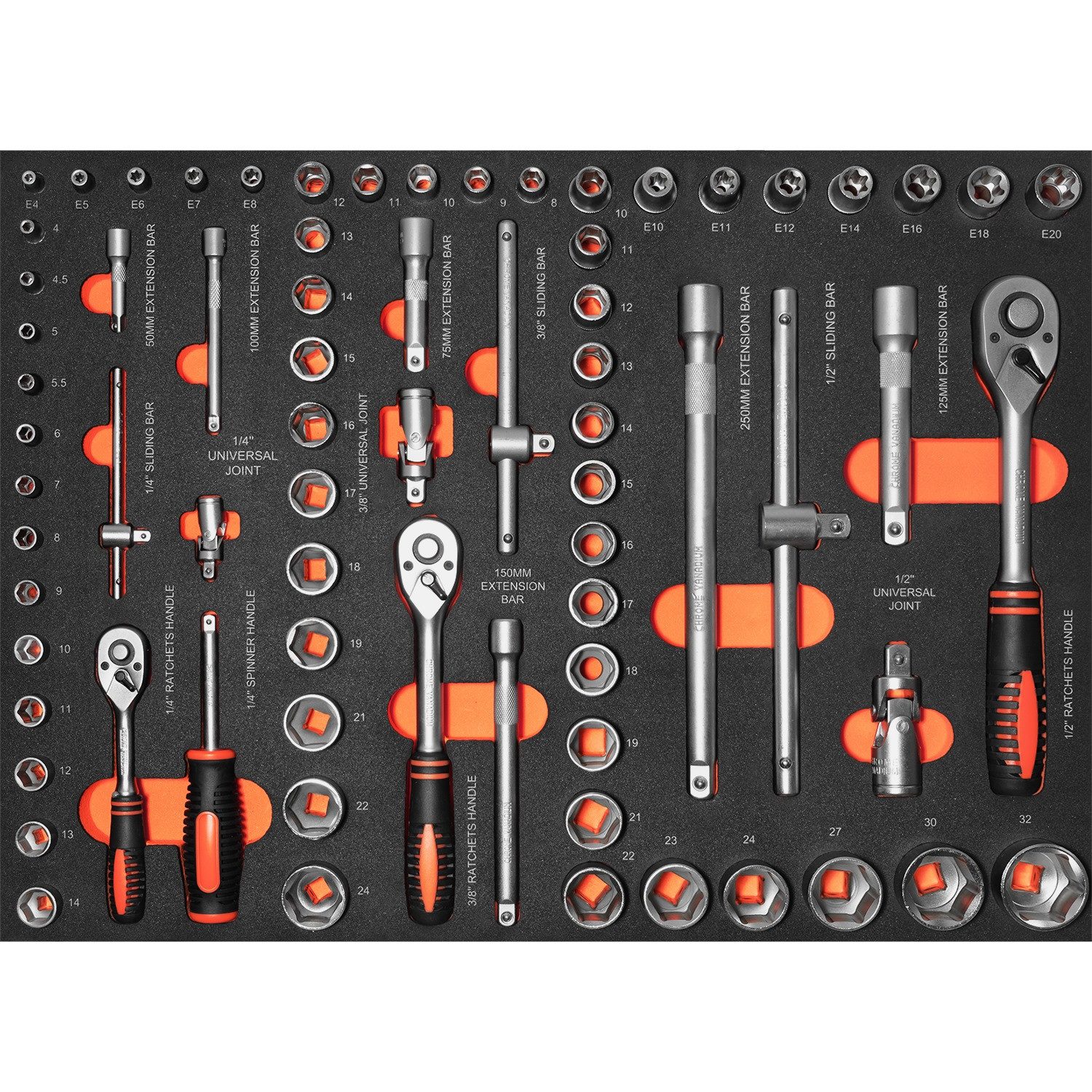 Benson Tools Werkzeugwagen Black Edition Premium Line, Stahl
