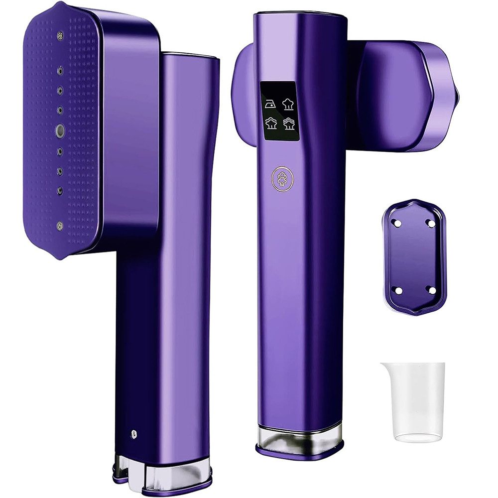 TUWENA Dampfglätter Tragbarer Dampfglätter Steamer, 2 in 1 Dampfbügeleisen mit LED Display, 1200W Steam Iron 30s Schnellaufheizung für Unterwegs und zu Hause