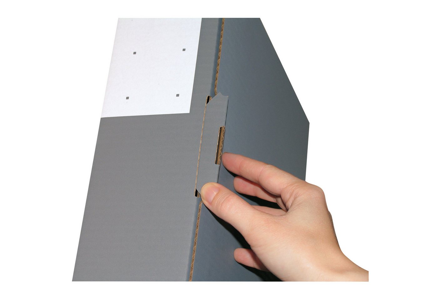 Thumbnail - COLOMPAC Versandkarton Versandkarton CP058.88 32,2x28,8x8cm Karton grau.