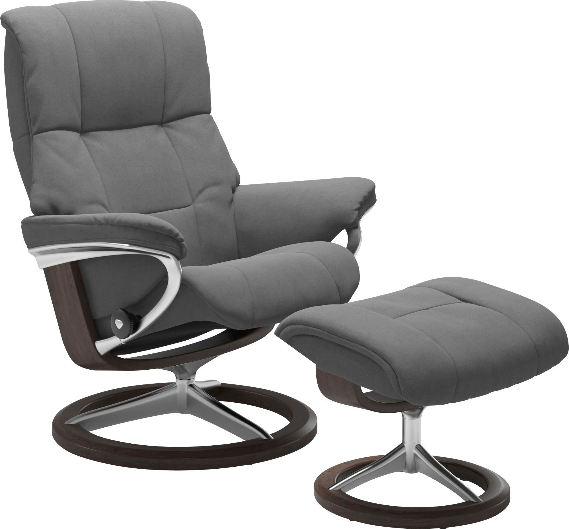 Stressless® Relaxsessel Mayfair (Set, Relaxsessel mit Hocker), mit Hocker, mit Signature Base, Größe S, M & L, Gestell Wenge