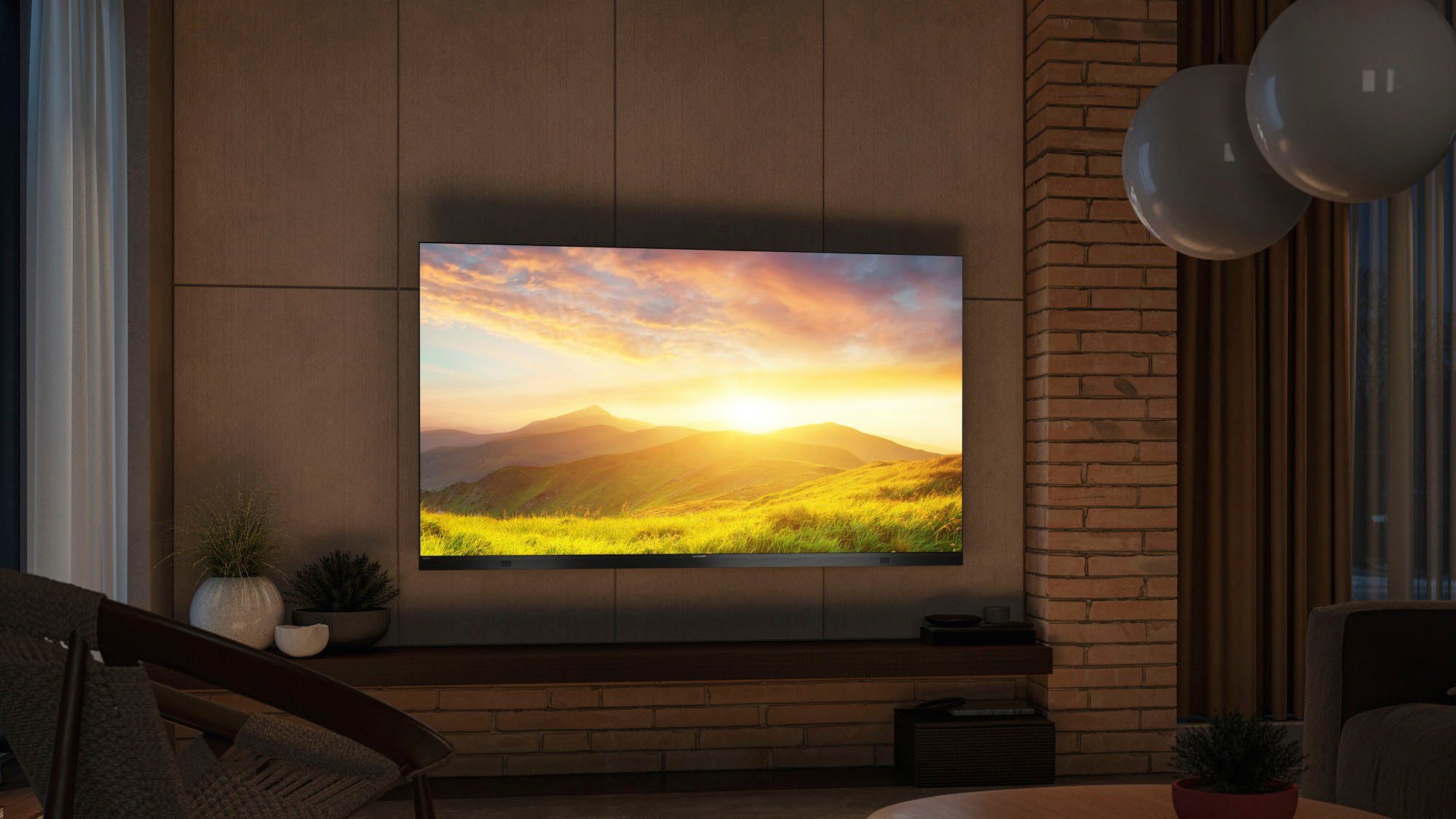 cm/50 (126 Sharp TV, LED-Fernseher 4K Smart-TV) Zoll, Android 4T-C50EQx Ultra HD,