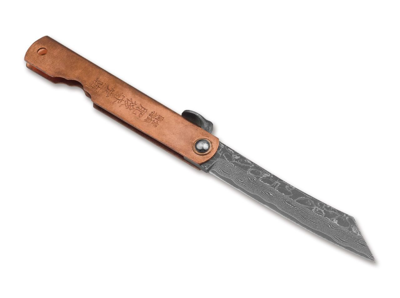Taschenmesser Irogane Damascus Schließmesser Higonokami-Stil