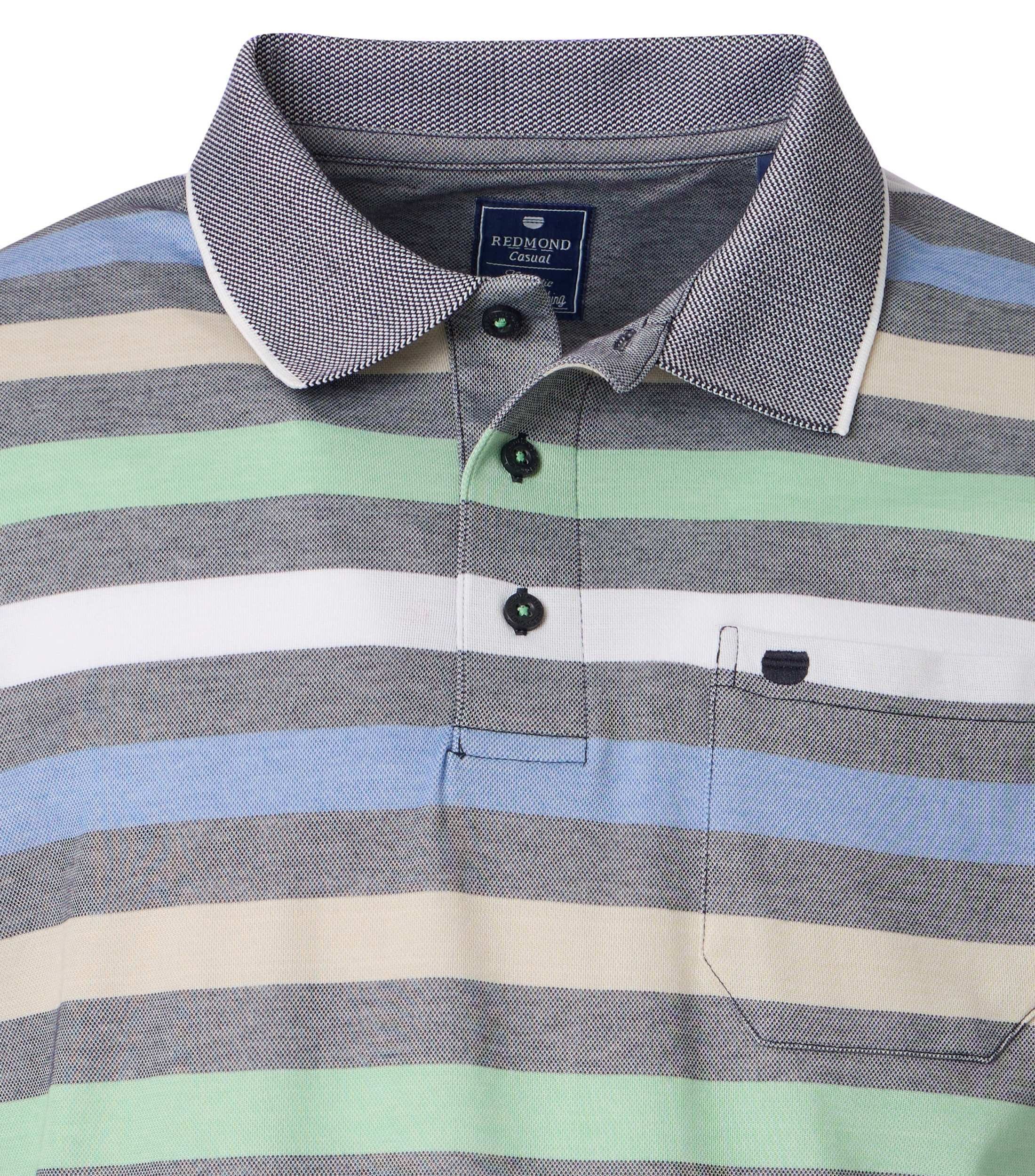 Redmond Poloshirt gestreift basic