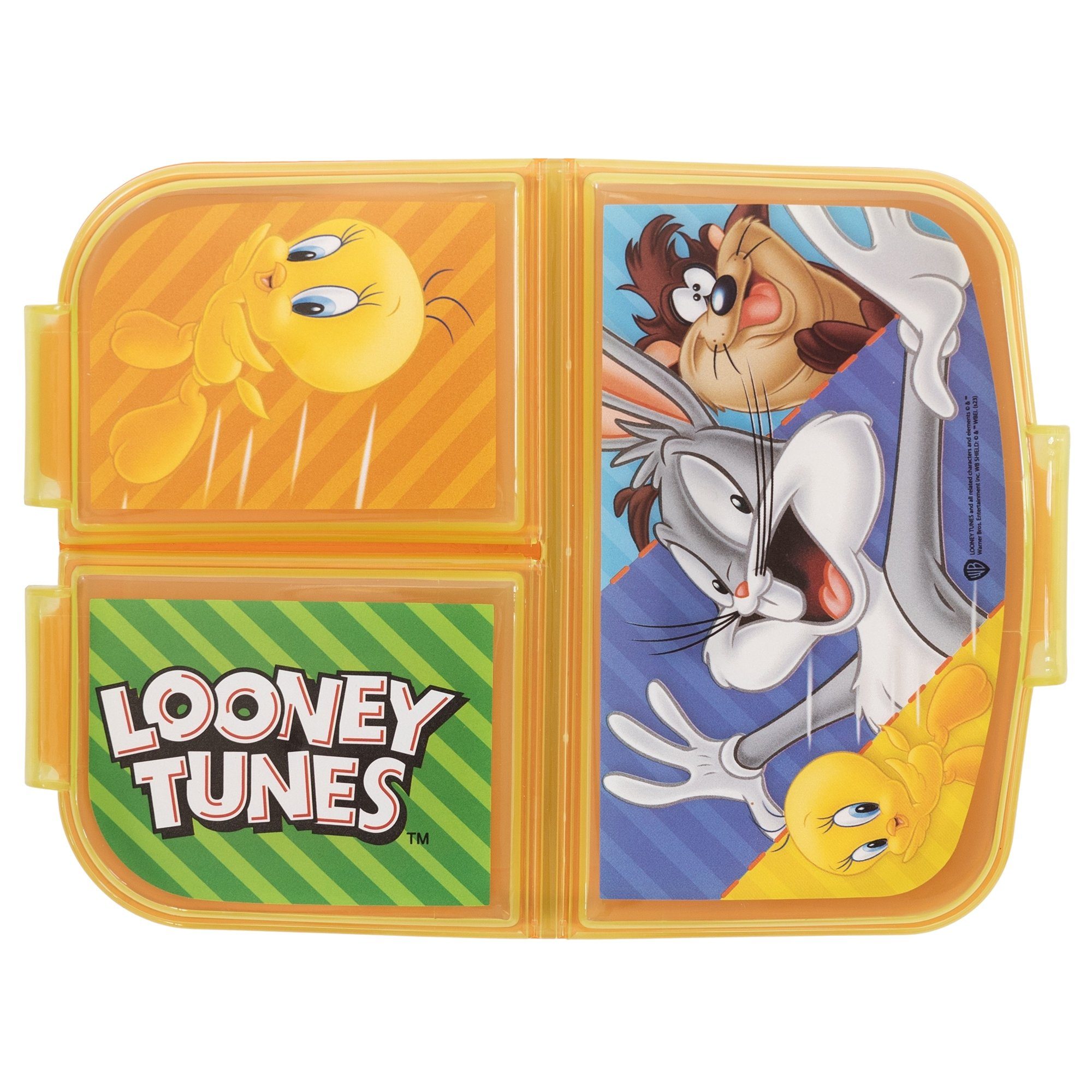 LOONEY TUNES Lunchbox Looney Tunes Kammern Bugs mit Brotdose 3 400 Bunny (2-tlg), Kunststoff, ml tlg. Trinkflasche Set, Lunch 2