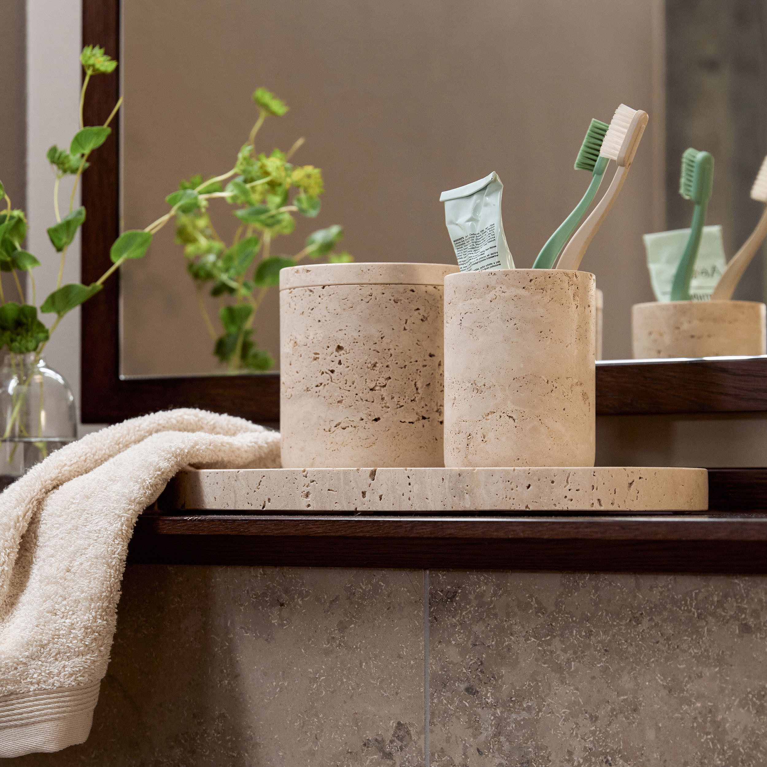 Möve Dekotablett Travertine Grace