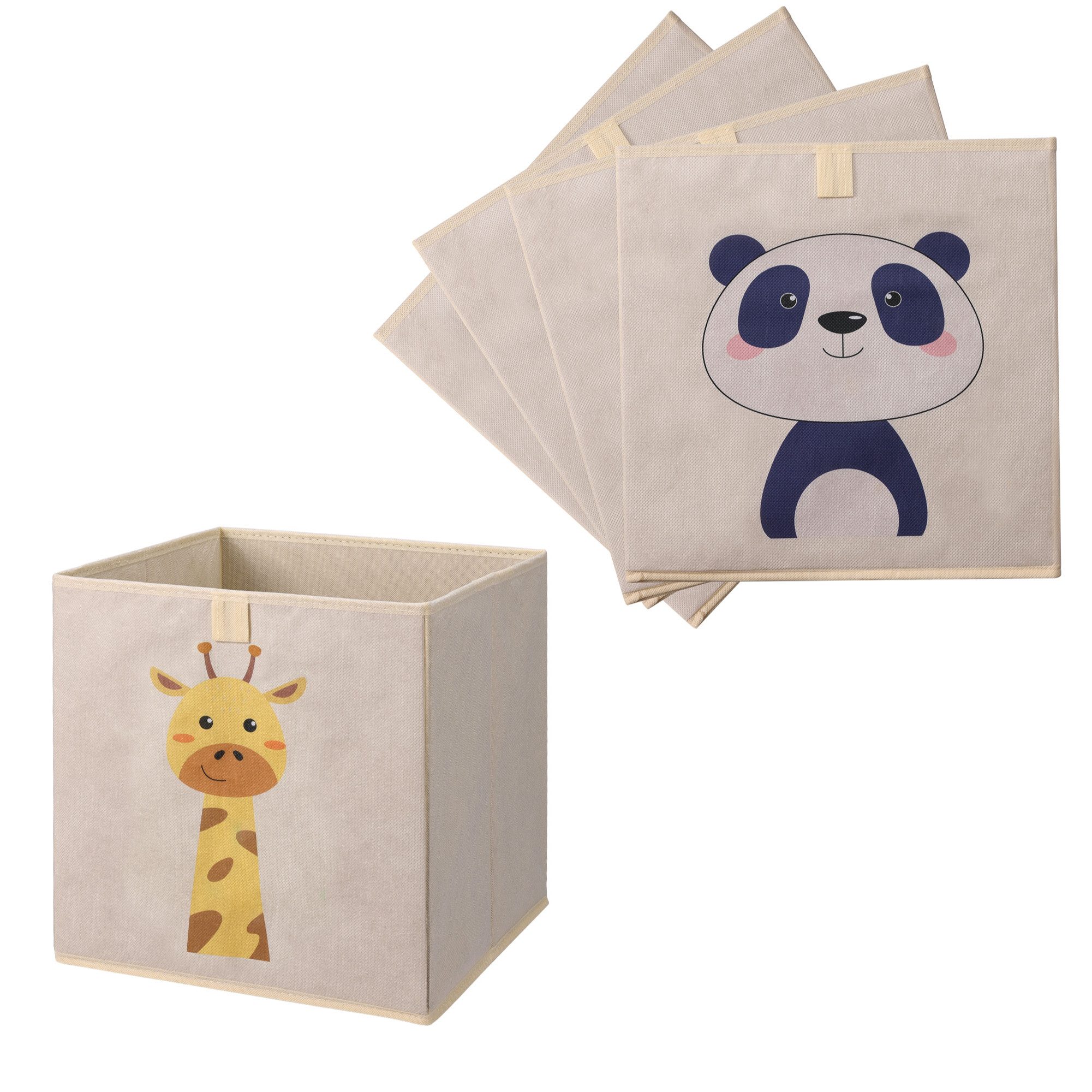 Navaris Aufbewahrungsbox Aufbewahrungsbox Kinderzimmer - 4er günstig online kaufen