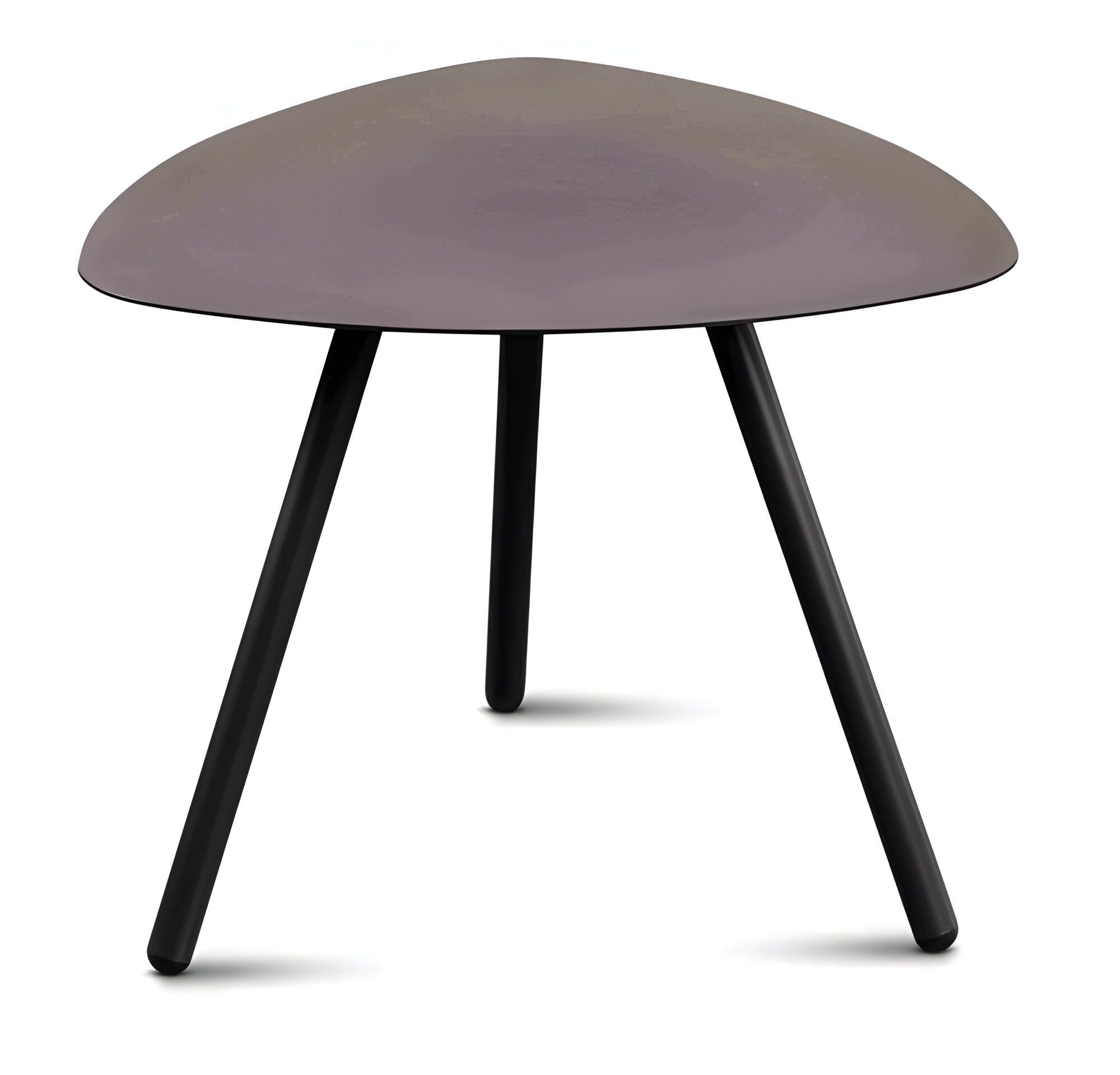 M2 Kollektion Beistelltisch, Couchtisch, Modern, Outdoorfähig, Dreieckig, 50x40x50 cm