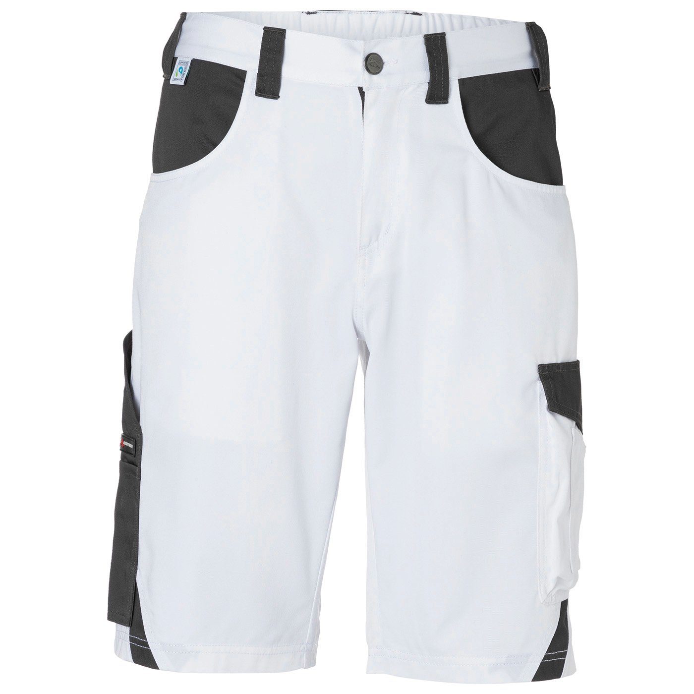 Kübler Shorts PULSE ECO Shorts (1-tlg) Klassische Arbeitsshorts, Gr.46-56 weiß/anthrazit