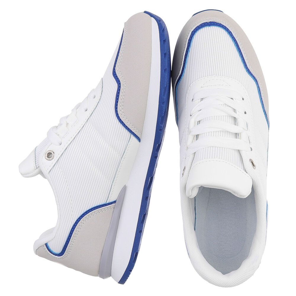 Coolwalk Herren Sneaker Sportlich mit Schnürung und Profilsohle Sneaker (91563868) Flach Sneakers in Weiß