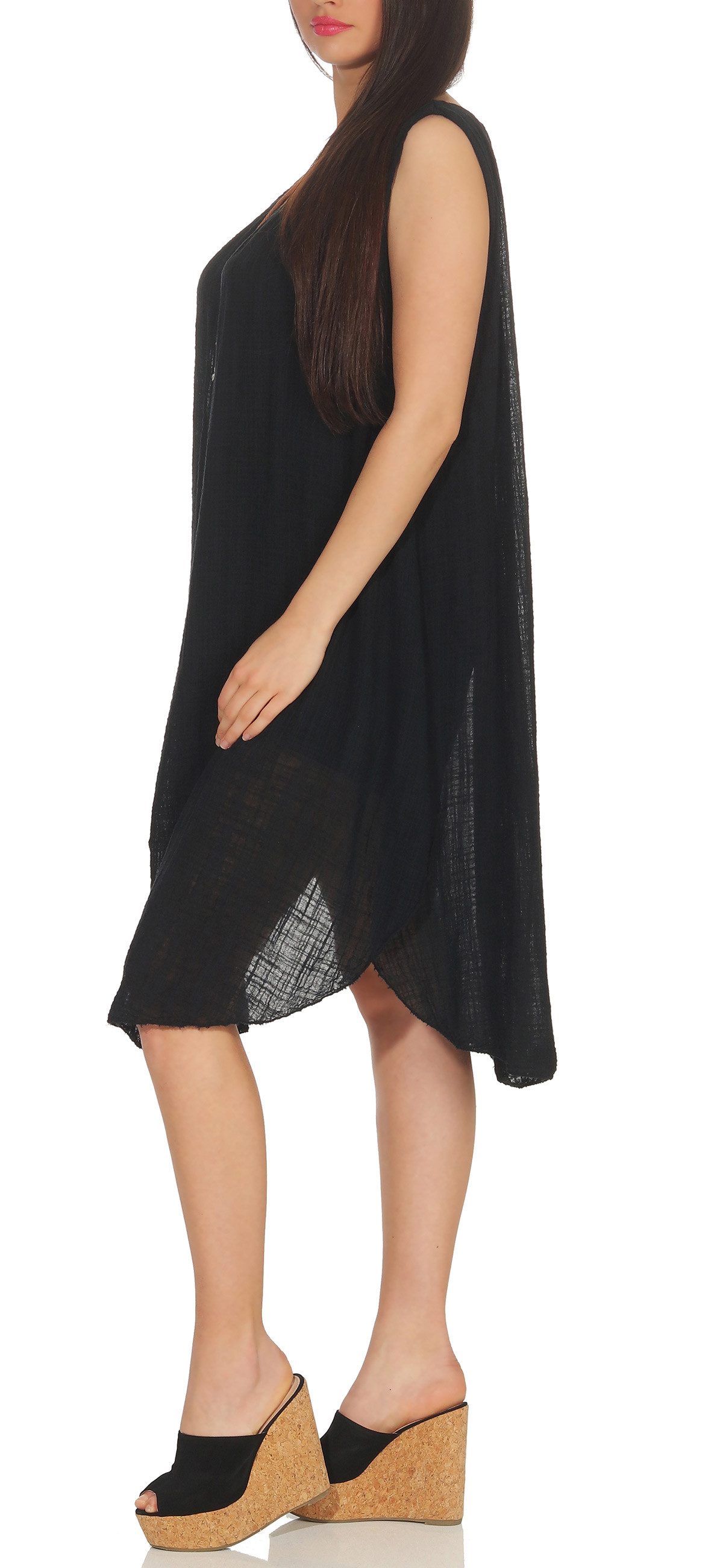 simaranda Trägerkleid 35 mit Kette Strandkleid Boho Sommerkleid lang günstig online kaufen