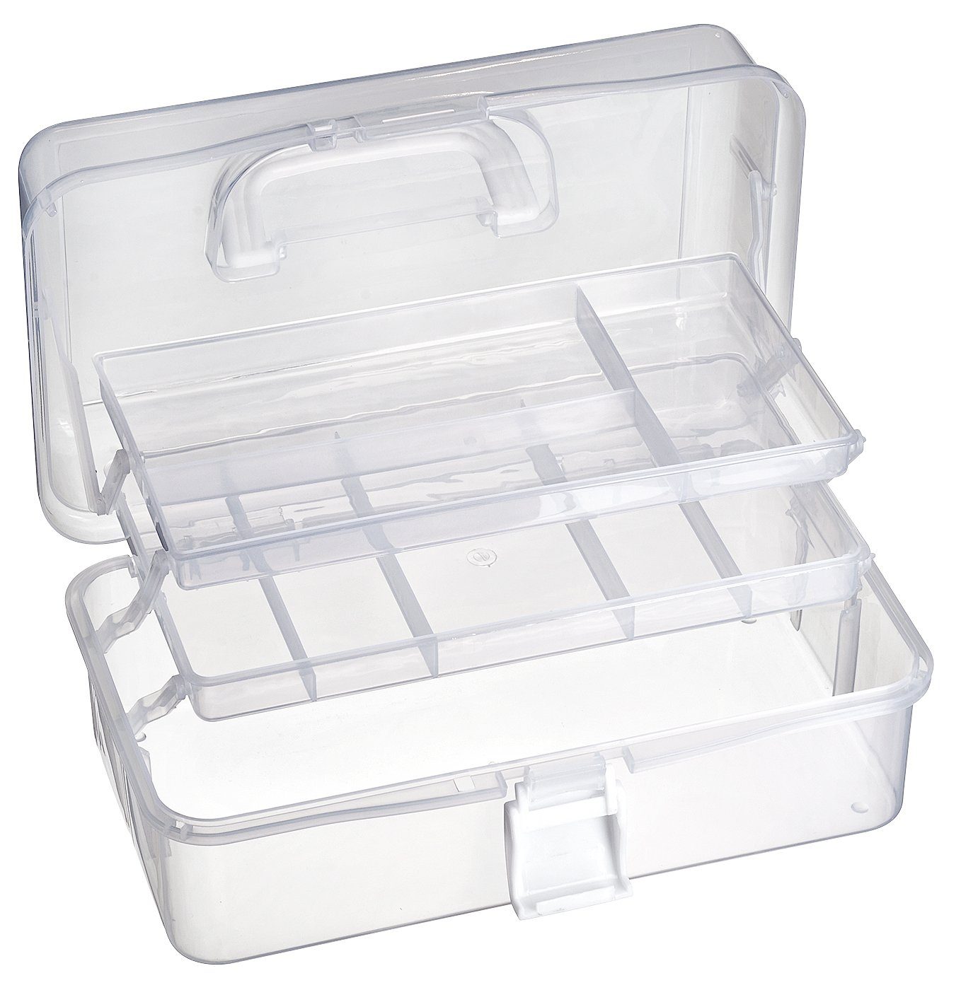 VBS Aufbewahrungsbox, Kunststoff, mit Griff, 32 cm x 32 cm x 14 cm