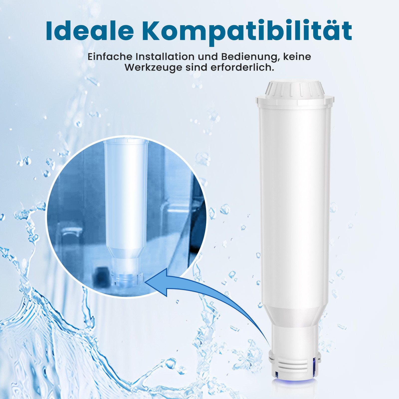 Filswa Wasserfilter 12er set kompatibel mit Krups, Melitta, WMF und Nivona Kaffeeautomaten – Bild 4 von 5