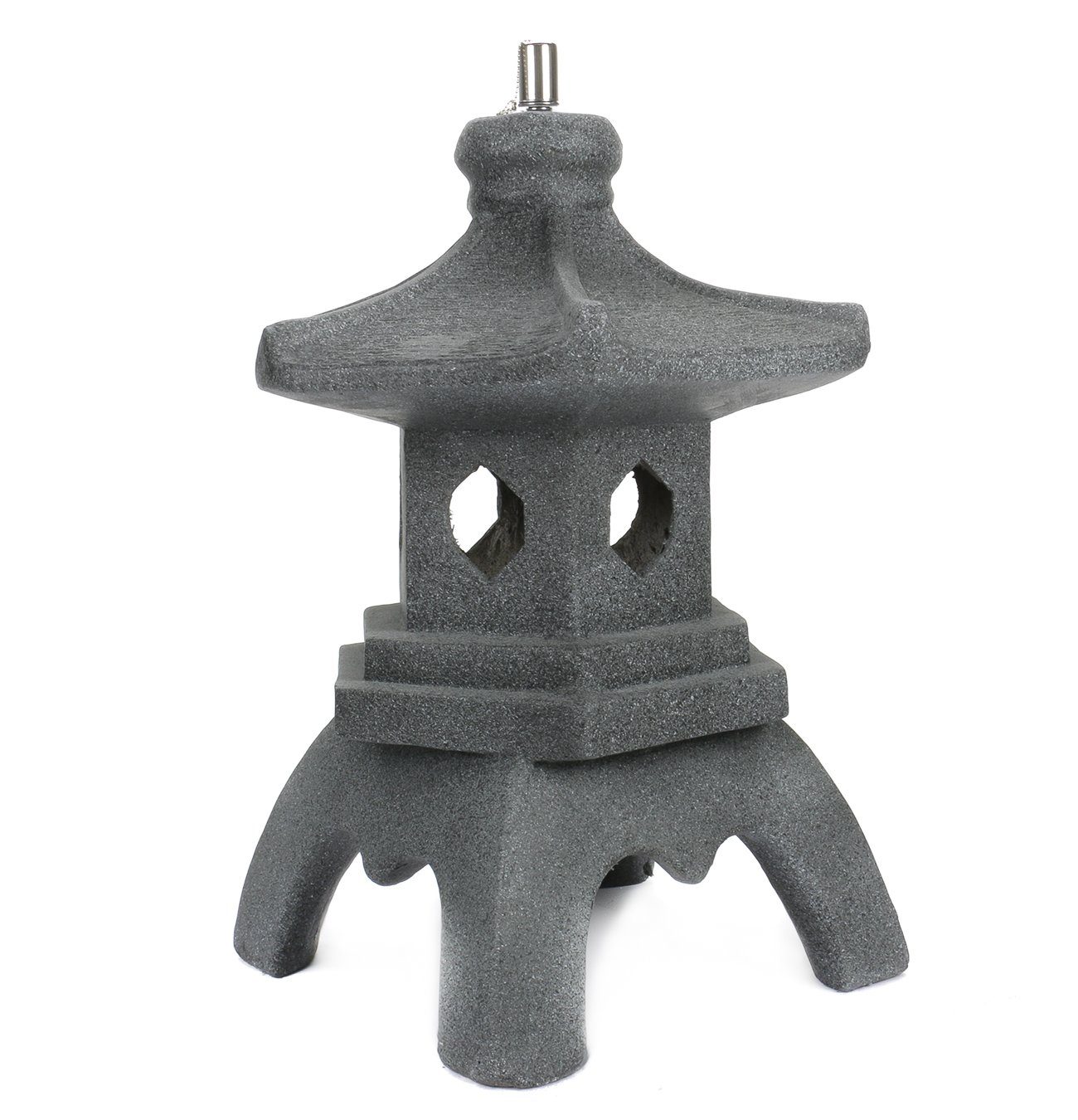 Bubble-Store Gartenfigur Japanische Pagode, (Gartenfigur Skulptur), Pagode Laterne Öllampe asiatischer Tempel in Steinoptik