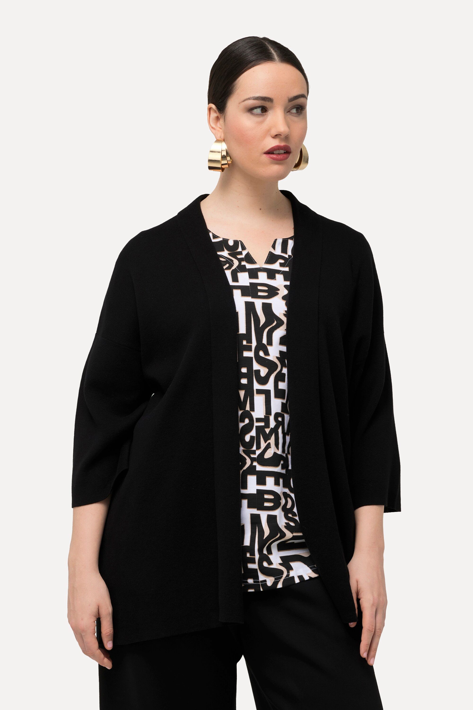 Ulla Popken Strickjacke Strickjacke oversized offene günstig online kaufen